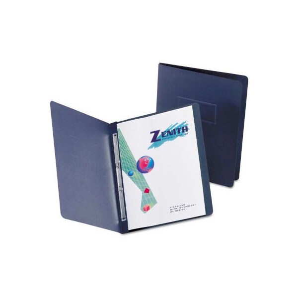 Esselte Oxford Paper Report Cover, Large 2 Prong Fastener, Letter, 3" Capacity, Dk Blue, 25/Box 5730123 - main